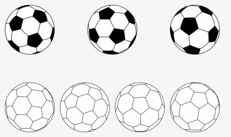Soccer Balls Clip Arts - Balls Clipart Black And White, HD Png Download, Transparent PNG