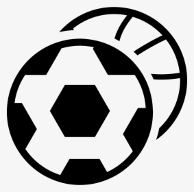 Sports Balls - Silueta De Balón De Fútbol, HD Png Download, Transparent PNG