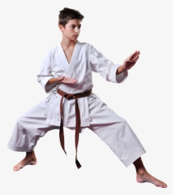 Teen Boy In Karate Stance - Martial Arts Stance, HD Png Download, Transparent PNG
