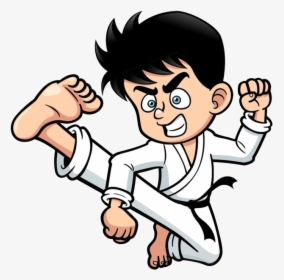 Taekwondo Drawing Boy - Boy Karate Clipart, HD Png Download, Transparent PNG