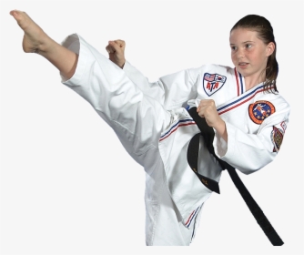 Teen Girl Kicking - Ata Martial Arts, HD Png Download, Transparent PNG