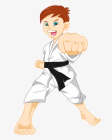 Karate Cartoon Stock Photography Stock Illustration - Karate Kid Cartoon, HD Png Download, Transparent PNG