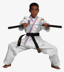 Boy Using Martial Arts Weapon - Ata Martial Arts Weapons, HD Png Download, Transparent PNG