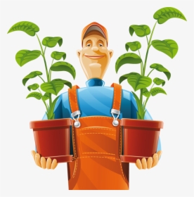 Garden Series-gardening Is The Best Way - Gardener Clipart Png, Transparent Png, Transparent PNG