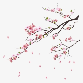 Pink Blossoms Tokyo Blossom Cherry Tsukasa Branch Clipart - Cherry Blossom Branch Png, Transparent Png, Transparent PNG