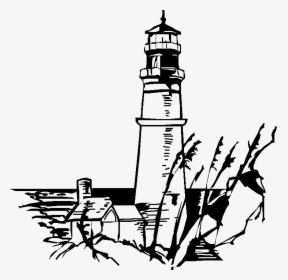 Download Clip Art - Lighthouse Clip Art Black And White, HD Png Download, Transparent PNG