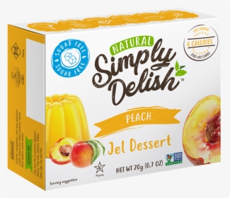 Peach Jelly - Simply Delish Jel Dessert Orange, HD Png Download, Transparent PNG