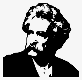 Mark Twain Outline Clip Arts - Transparent Mark Twain Clipart, HD Png Download, Transparent PNG