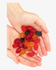 Jelly Candies Png - Fruit Snack In Hand, Transparent Png, Transparent PNG