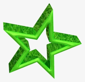 3d Green Star - Green Star Gif, HD Png Download, Transparent PNG