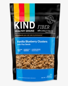 Kind Blueberry Vanilla Clusters3 Main - Kind Granola Vanilla Blueberry, HD Png Download, Transparent PNG