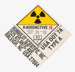 Transit Label - Yellow Ii - Radiation Symbol, HD Png Download, Transparent PNG