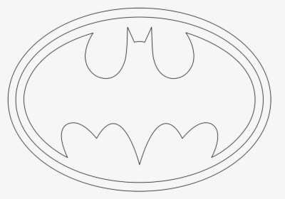 Transparent Pumpkin Outline Clipart - Batman Logo Coloring Pages, HD Png Download, Transparent PNG