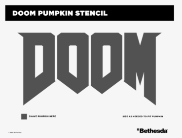 Doom Carving Stencil In-body - Doom 2016 Floppy Disk, HD Png Download, Transparent PNG