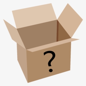 Mystery Box Png Clip Art Black And White - Open Cardboard Box Clipart, Transparent Png, Transparent PNG