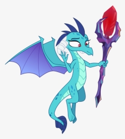 Bluetech, Bloodstone Scepter, Dragon, Dragon Lord Ember, - Ember The Dragon Lord, HD Png Download, Transparent PNG