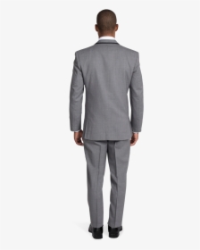 Gray Framed Notch Lapel Tuxedo - Suit Vs Tux Back, HD Png Download, Transparent PNG