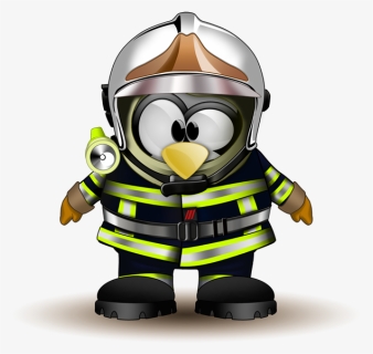 Penguin Clipart, Linux, Mason Jars, Clip Art, Little - Tux Firefighter, HD Png Download, Transparent PNG