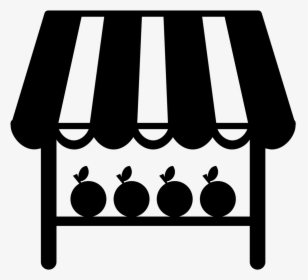 Farmers Market Clipart Black And White, HD Png Download, Transparent PNG