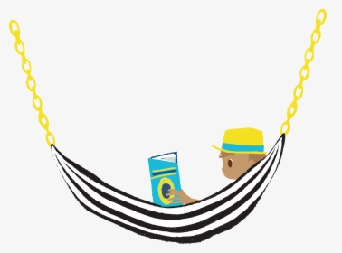 Hammock Clipart Nice Day - Book Hammock, HD Png Download, Transparent PNG
