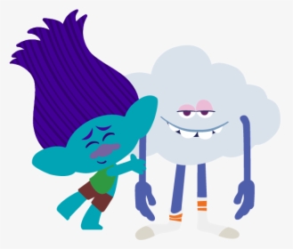 Dreamworks Animation Trolls Clip Art - Trolls Hug, HD Png Download, Transparent PNG