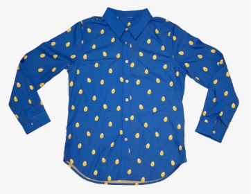Deviled Egg Long Sleeve Button Up In Royal Blue - ナイキ ラッシュ ガード, HD Png Download, Transparent PNG