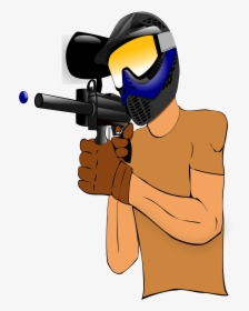 Paintball Guns Game Clip Art - Paintball Gun Pictures Cartoon, HD Png Download, Transparent PNG