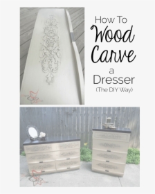 How To Wood Carve A Dresser - Drawer, HD Png Download, Transparent PNG