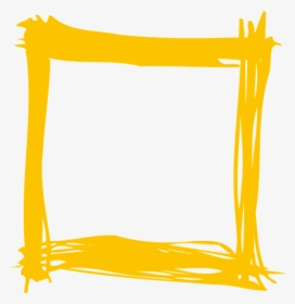 Yellow, Frame, Holiday, Bright, Christmas Frame - Yellow Frame Transparent Background, HD Png Download, Transparent PNG