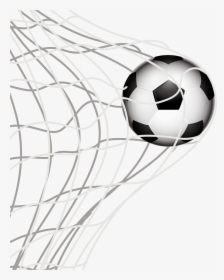 Free Football Vector Art - Soccer Ball In Net Png, Transparent Png, Transparent PNG