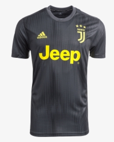 Juventus Third Jersey 2018/19 - Juventus Jersey Black, HD Png Download, Transparent PNG