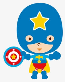 Hero Clipart Make Believe - Niños Super Heroes Caricaturas, HD Png Download, Transparent PNG