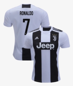 Juventus Cristiano Ronaldo Authentic Black White Home, HD Png Download, Transparent PNG