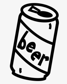 Image Download Cool Tin Can Clipart Black And - Beer Cartoon Black And White, HD Png Download, Transparent PNG