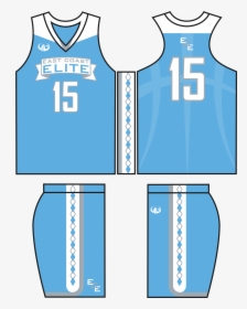Transparent Jersey Clipart - Basketball Jersey Blue Design, HD Png Download, Transparent PNG