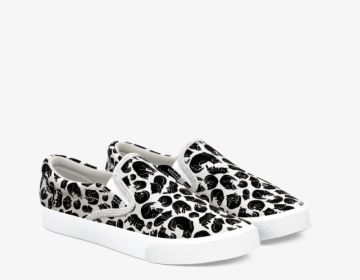 black and white leopard slip on sneakers