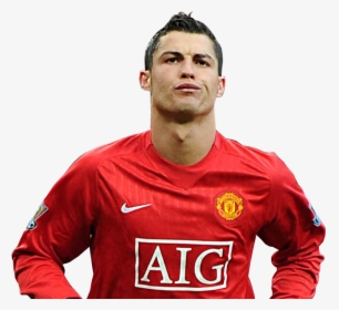 Cristiano Ronaldo Football F - Manchester United Black Kit 2008, HD Png Download, Transparent PNG