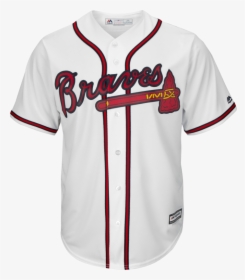 Transparent Atlanta Braves Logo Png - White Atlanta Braves Jersey, Png Download, Transparent PNG