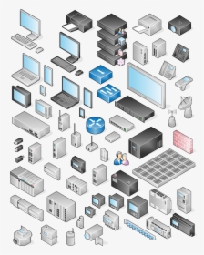 Transparent Networking Icons Png - Svg Network Diagram Icons, Png Download, Transparent PNG