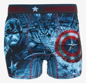 Captain America Boxers , Png Download - Board Short, Transparent Png, Transparent PNG