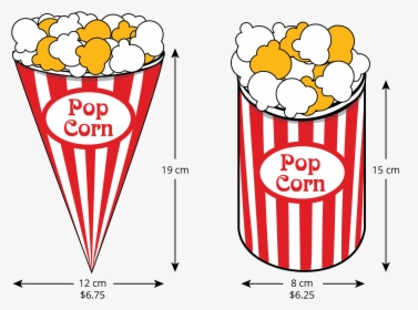 Pop Clipart And Popcorn - Volume Of Cone Popcorn, HD Png Download, Transparent PNG