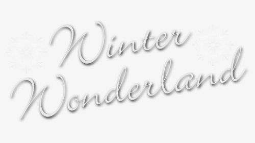 Winter Wonderland Text Png, Transparent Png, Transparent PNG