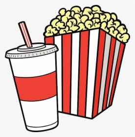 Popcorn Clipart Of Free Transparent Png - Popcorn And Soda Clipart, Png Download, Transparent PNG