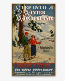 Signs Vintage Winter Lodge, HD Png Download, Transparent PNG