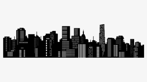 Silhouette Skyline Drawing - City Silhouette Vector, HD Png Download, Transparent PNG