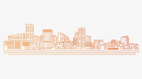 Skyline , Transparent Cartoons - Baltimore Skyline Line Free, HD Png Download, Transparent PNG