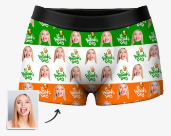 Men S Custom Face Boxer Shorts - Underpants, HD Png Download, Transparent PNG