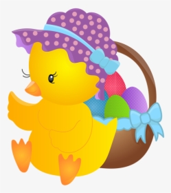 Cute Easter Chicken Png Clip Art Imageu200b Gallery - Baby Chicks Easter Clip Art, Transparent Png, Transparent PNG