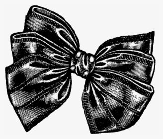 Bow Clipart Vintage - Vintage Bow Illustration, HD Png Download, Transparent PNG