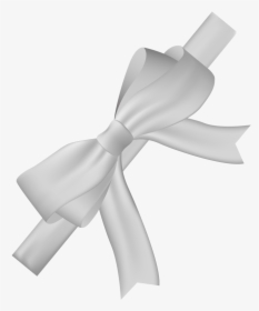 Pin White Ribbon Bow Clipart - White Bow Png, Transparent Png, Transparent PNG